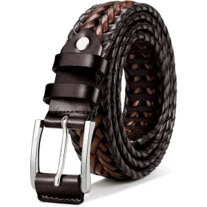 Belts,Leather Woven Braided