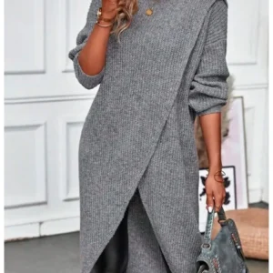 Long Knitted Sweater Dress