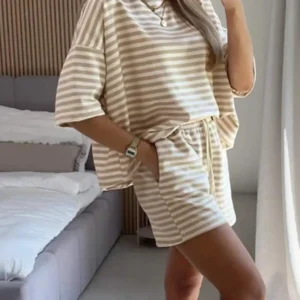 Striped Shorts Set