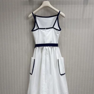 Block Cami Dress Square Neck