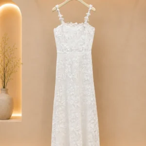 Textured Lace Sling Dress
