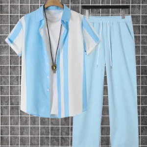 Button-Down Shirt and Pants Set