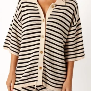 Striped Knit Set